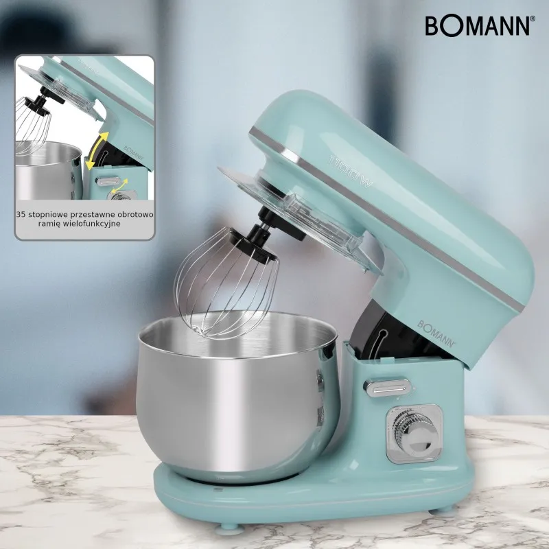 Кухонний комбайн Bomann KM 6030 CB Mint Green: Ваш надійний помічник на кухні